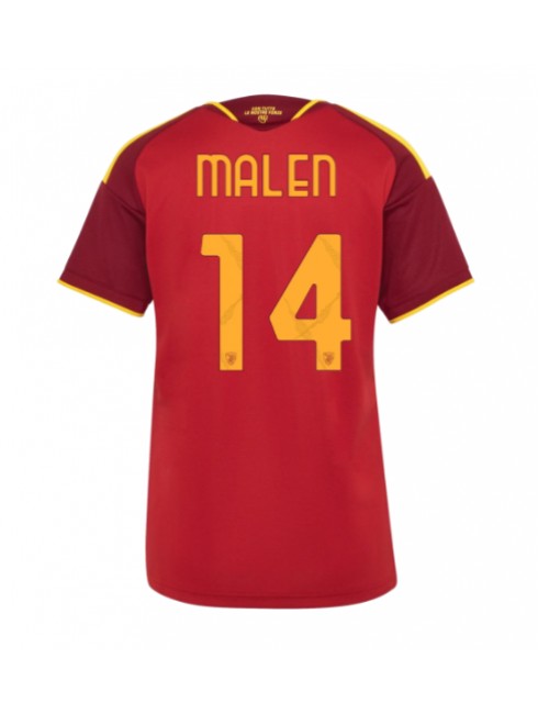 AS Roma Donyell Malen #14 Replika Hemmakläder Dam 2026-27 Kortärmad AS Roma Donyell Malen #14 Replika Hemmakläder Dam 2026-27 Kortärmad